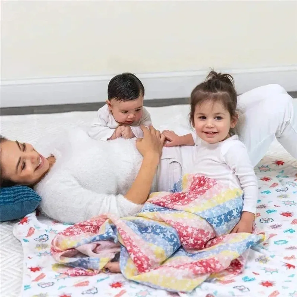 ADEN+ANAIS - 2 PK WONDER WOMAN  baby swaddle blankets